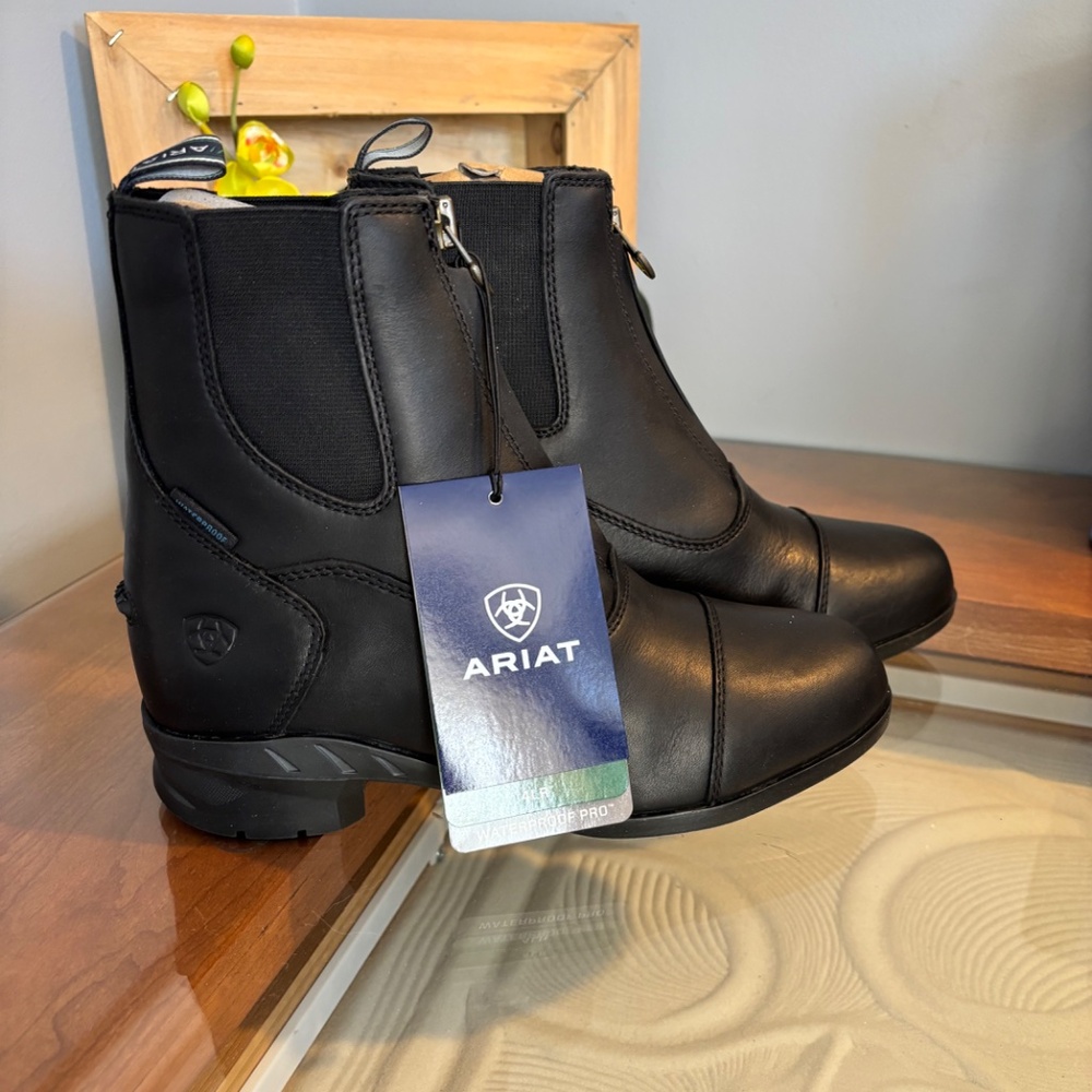 Ariat Heritage IV Zip waterproof Boots in black size 7 - Picture 16 of 16